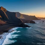 Home 18 세인트헬레나 특별한 자연현상 - **St. Helena's Dramatic Volcanic Coastline with "Lot's Wife"**
"A majestic, wide-angle cinematic...